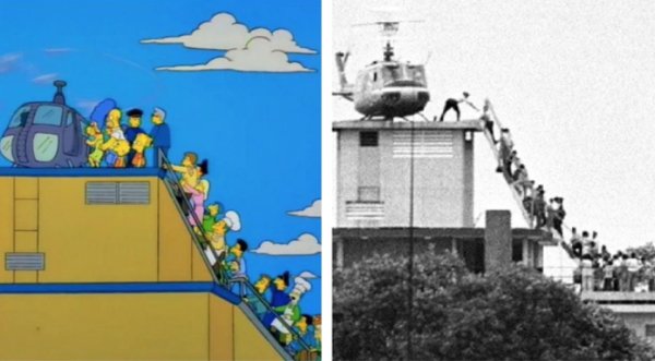 Iconic Photos Recreated By 'The Simpsons' (15 pics)