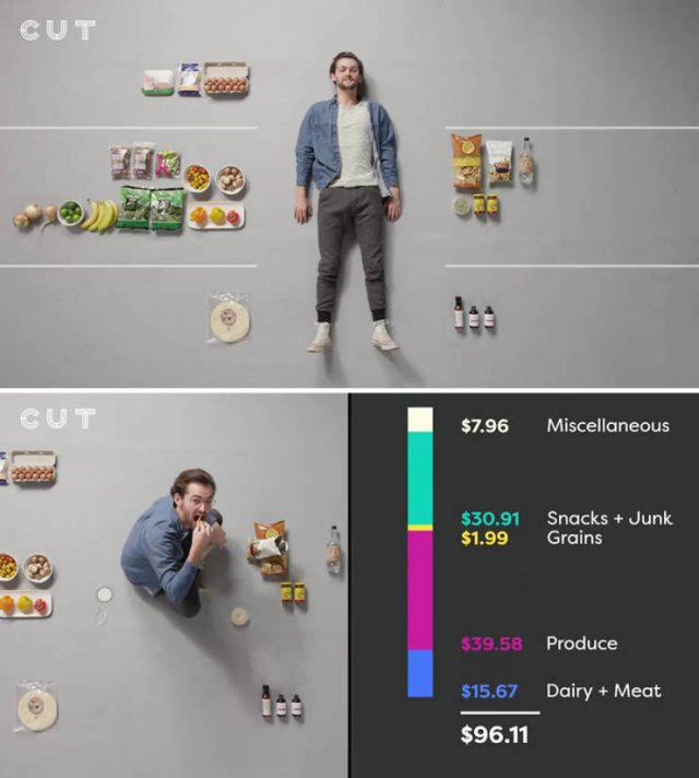 Groceries People Buy For $100 (23 pics)