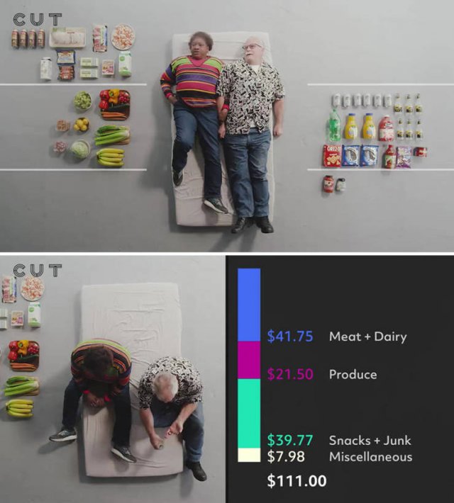 Groceries People Buy For $100 (23 pics)