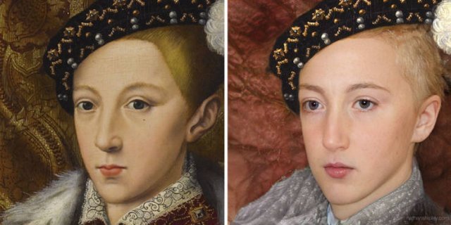 Historical Figures Paintings Turned To Realistic Images (11 pics)