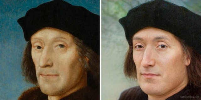 Historical Figures Paintings Turned To Realistic Images (11 pics)