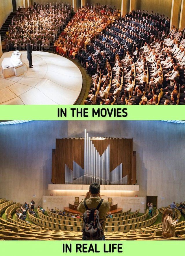 Things In Movies And In Real Life (20 pics) Things In Movies And In Real Life (20 pics)