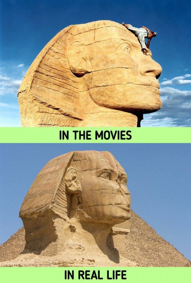 Things In Movies And In Real Life (20 pics) Things In Movies And In Real Life (20 pics)