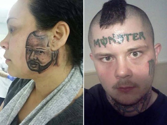 Bad Face Tattoos (21 pics)