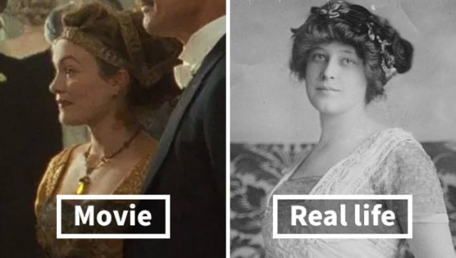 Titanic Passengers: In Movie And In Real Life (19 pics)