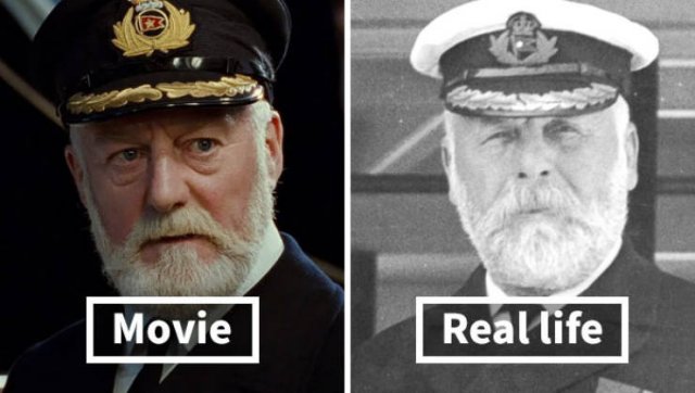 Titanic Passengers: In Movie And In Real Life (19 pics)