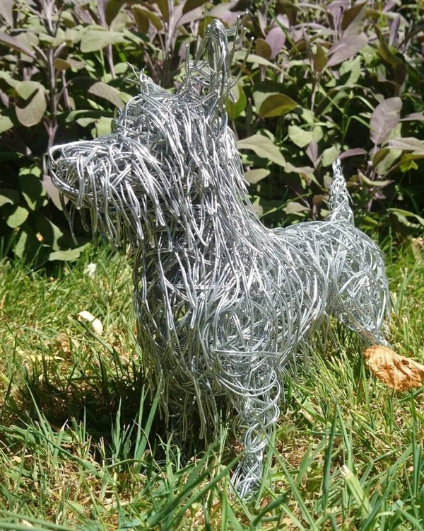 Amazing Animal Sculptures From Metal Wire (34 pics)