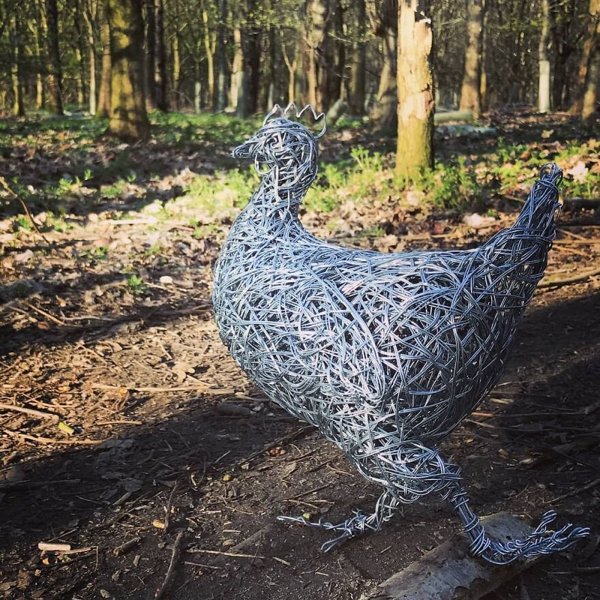 Amazing Animal Sculptures From Metal Wire (34 pics)