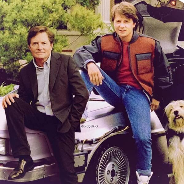 Actors Photoshopped Next To Their Famous Movie Characters (23 pics)