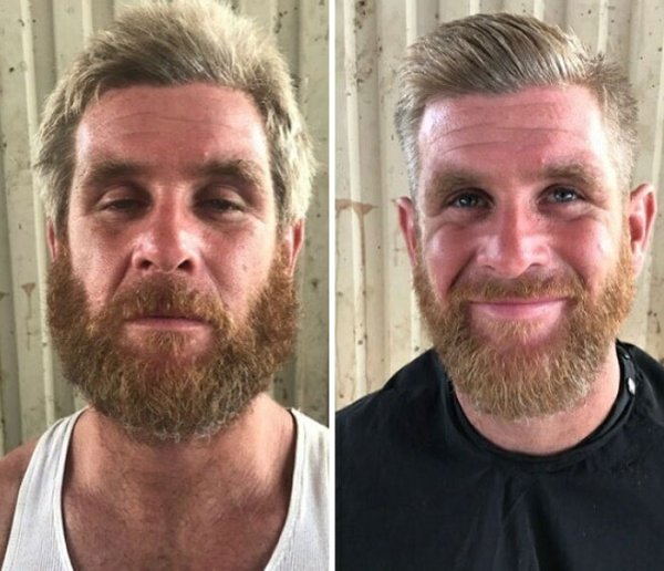 This Barber Gives Homeless People Fresh Haircuts (38 pics)