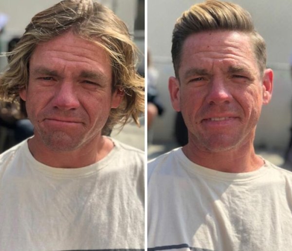 This Barber Gives Homeless People Fresh Haircuts (38 pics)