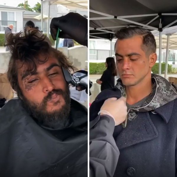 This Barber Gives Homeless People Fresh Haircuts (38 pics)