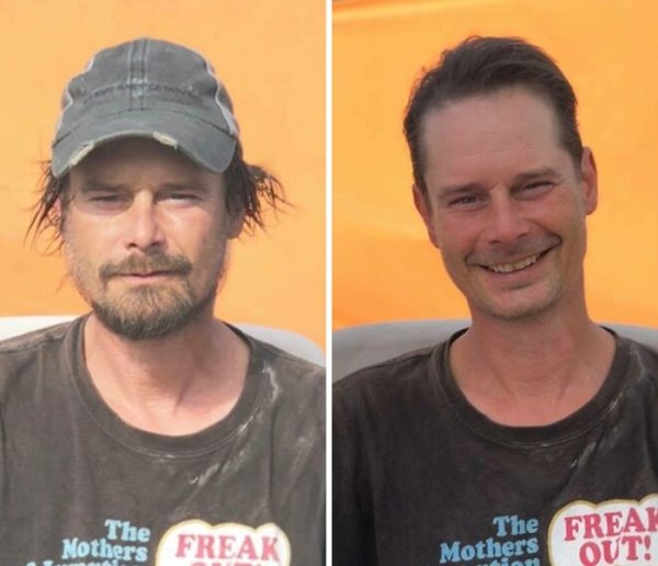 This Barber Gives Homeless People Fresh Haircuts (38 pics)