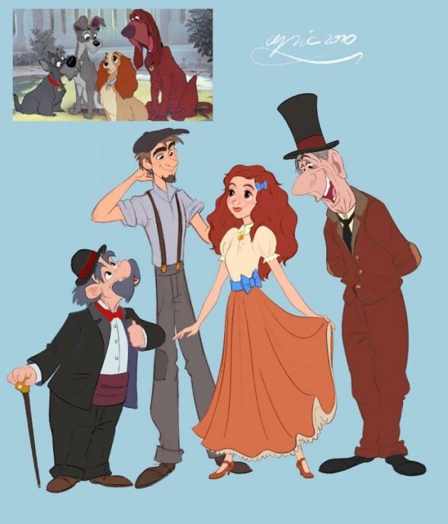 Disney Animal Characters Turned Into Human (20 pics) Disney Animal Characters Turned Into Human (20 pics)