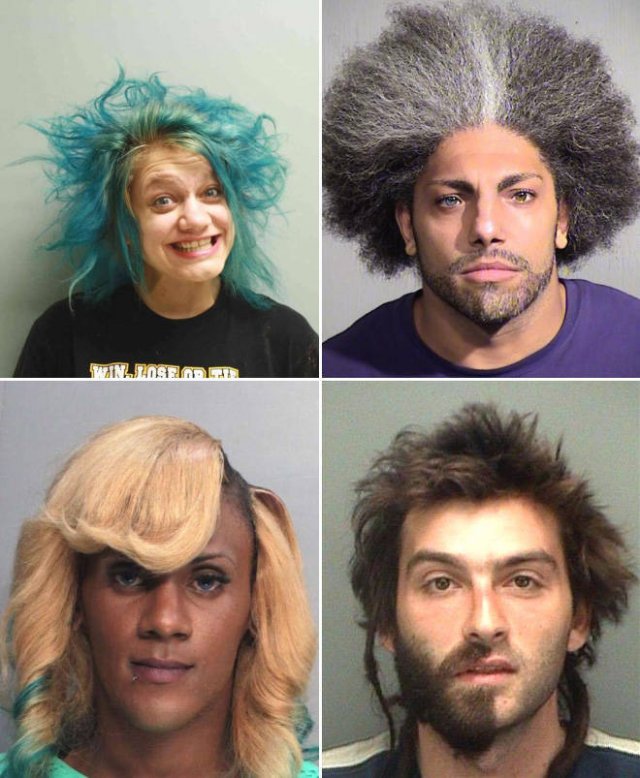 Mugshots With Weird Haircuts (23 pics)