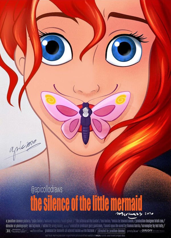 Movie Posters Reimagined With Disney Characters (27 pics)