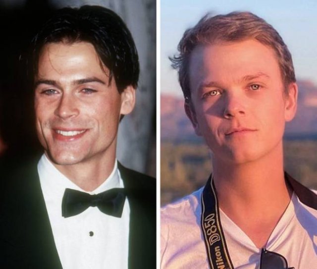 How Hollywood Celebrities And Their Children Look At The Same Age (20 pics)