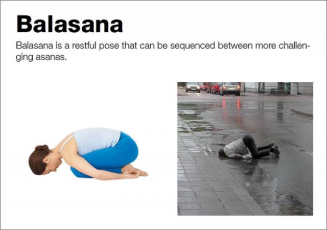 Drunk Yoga Guide (10 pics)
