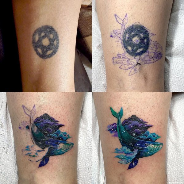 This Tattoo Artist Can Cover Up Any Old Tattoo (29 pics)