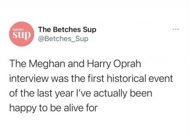 Oprah's Interview With Harry And Meghan Tweets (39 pics)