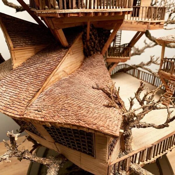 Tiny Bonsai Treehouses By Dave Creek (29 pics)