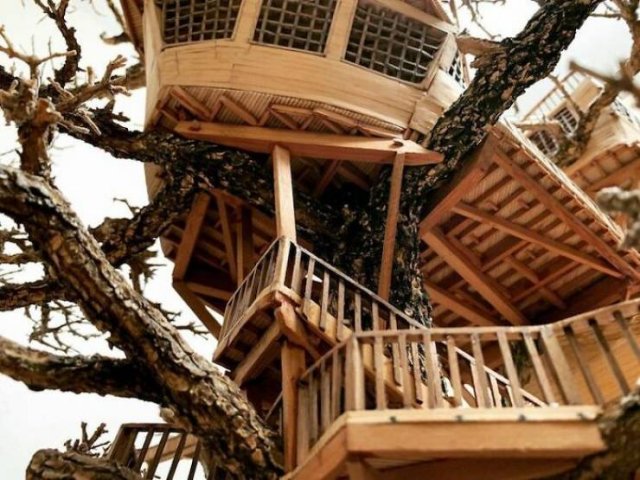 Tiny Bonsai Treehouses By Dave Creek (29 pics)