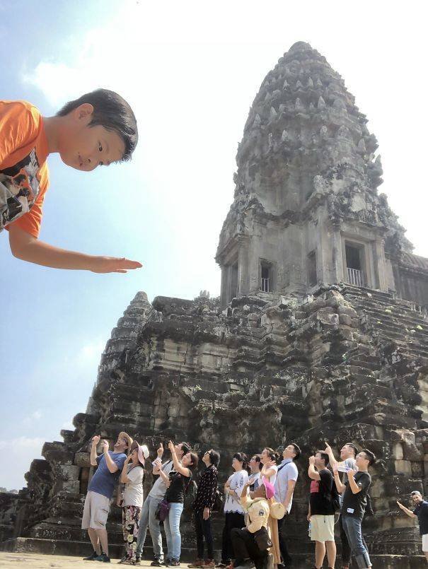 Optical Illusions Turn People Into Giants (38 pics)