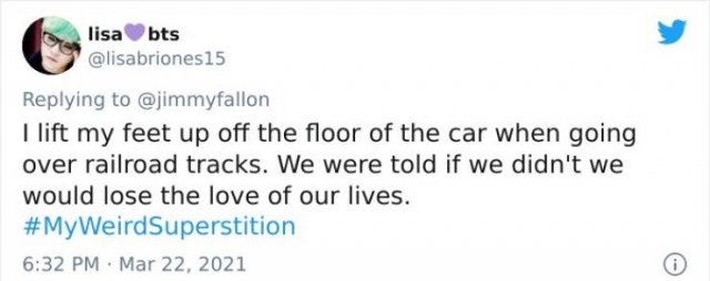 People Share Their Weird Superstitions (36 pics)