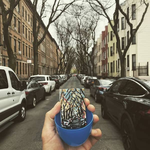 NY Artist Hid Miniature Paintings In Easter Eggs (9 pics)