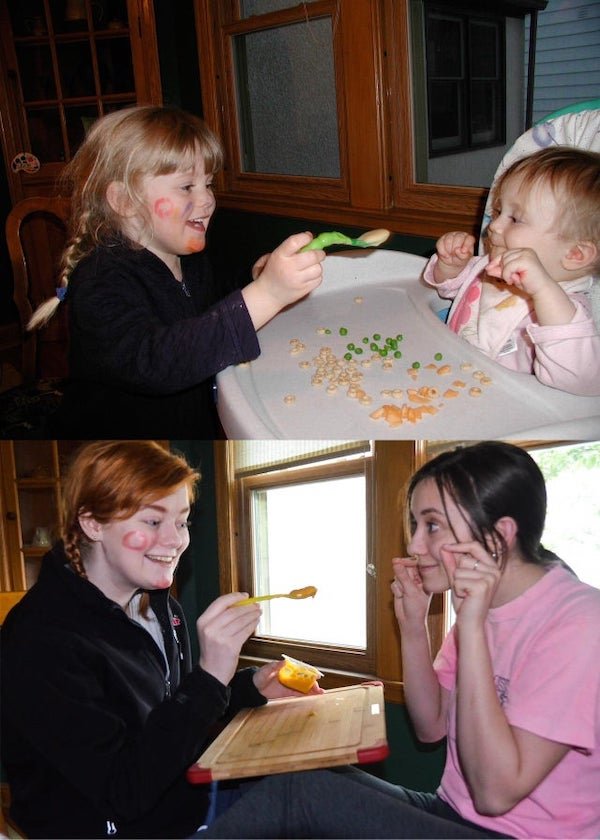 People Recreate Their Old Family Photos (23 pics)