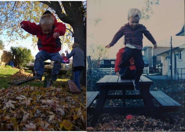 People Recreate Their Old Family Photos (23 pics)