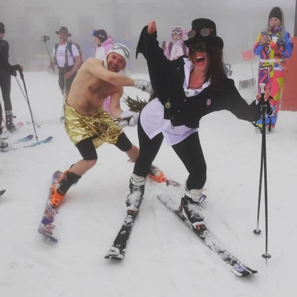 Sochi, Russia: People Skiing In Underwear (32 pics)