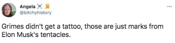 Internet Is Roasting Singer Grimes For 'Alien Scars' Tattoo (19 pics)