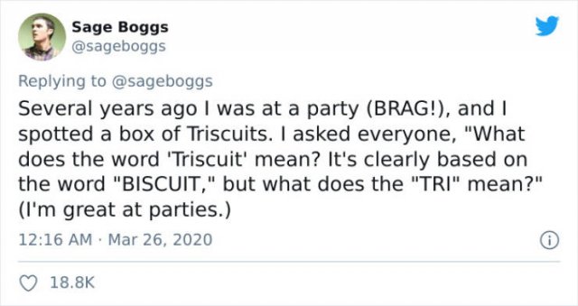 Man Explained The Meaning Of 'Triscuit' (28 pics) Man Explained The Meaning Of 'Triscuit' (28 pics)