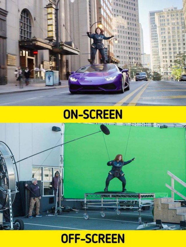 Behind The Scenes Of Popular Movies (17 pics)