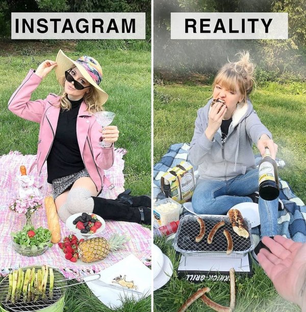 Woman Mocks Ideal Instagram Photos (30 pics)