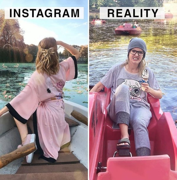 Woman Mocks Ideal Instagram Photos (30 pics)