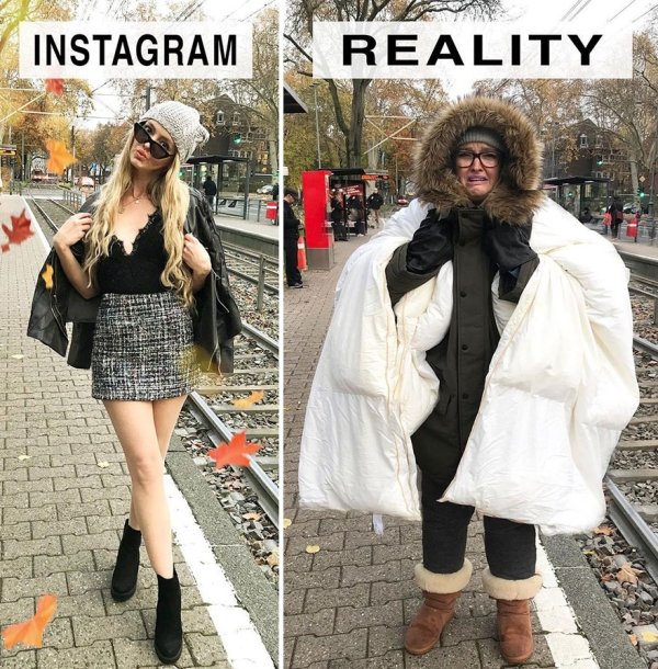 Woman Mocks Ideal Instagram Photos (30 pics)