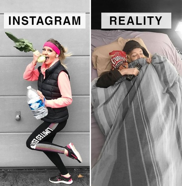 Woman Mocks Ideal Instagram Photos (30 pics)