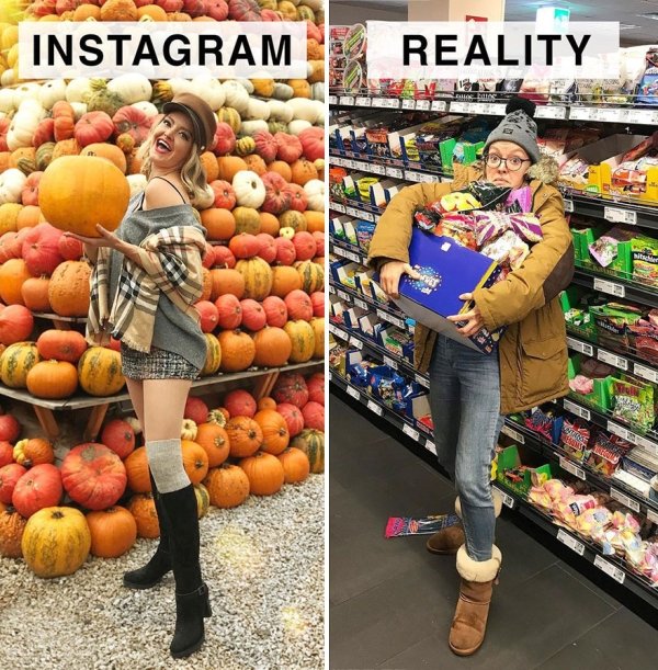 Woman Mocks Ideal Instagram Photos (30 pics)