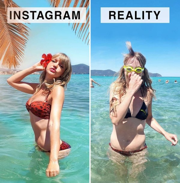 Woman Mocks Ideal Instagram Photos (30 pics)