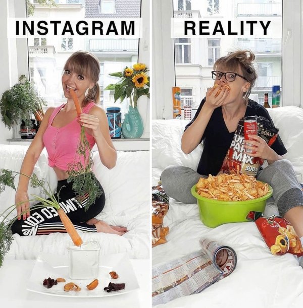 Woman Mocks Ideal Instagram Photos (30 pics)