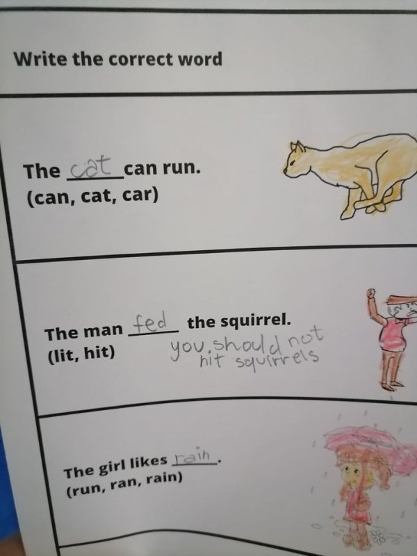 Kids Answer Test Questions (20 pics)