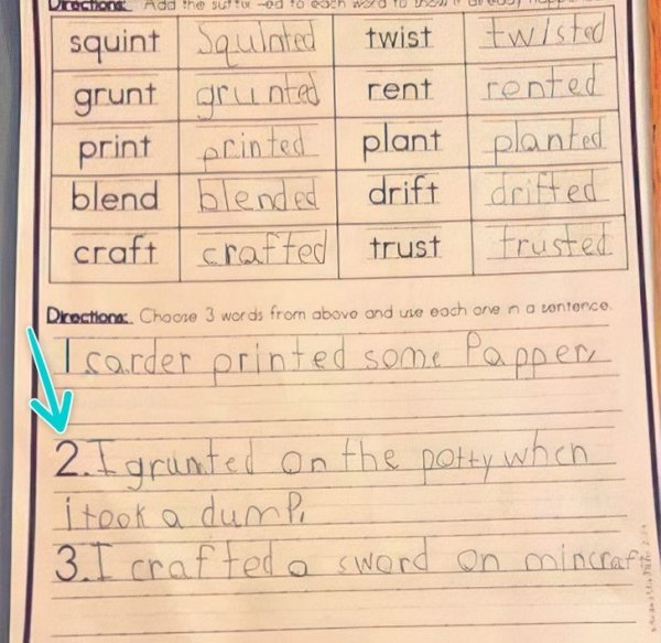 Kids Answer Test Questions (20 pics)