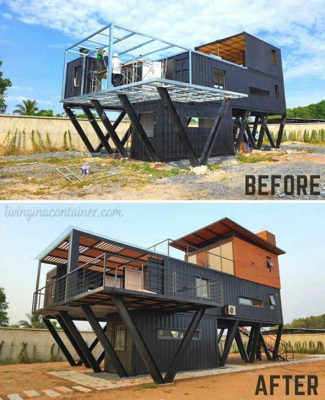 Recycled Shipping Containers Were Turned Into Houses (30 pics)