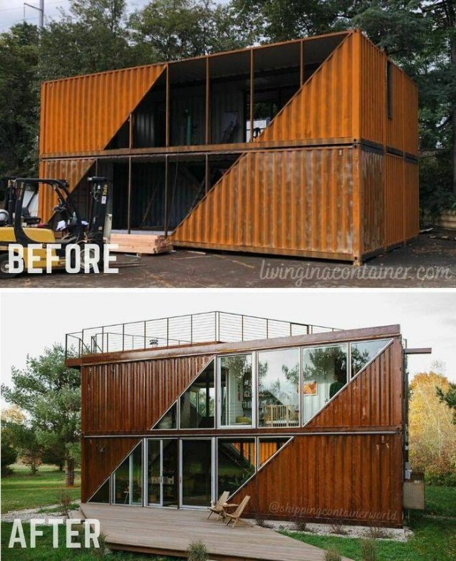 Recycled Shipping Containers Were Turned Into Houses (30 pics)