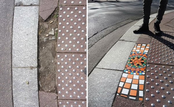 Artist Restores Street Cracks With Beautiful Mosaics (35 pics)