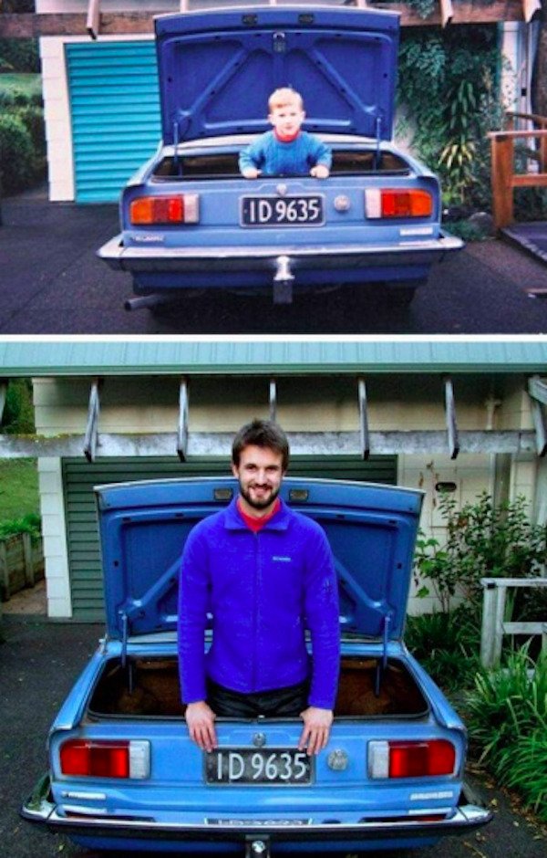 People Recreate Their Old Photos (25 pics)