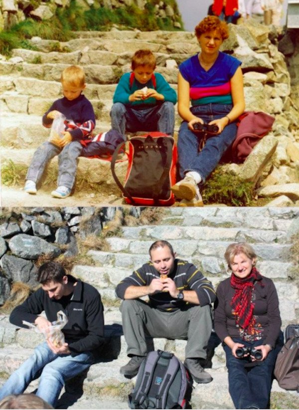 People Recreate Their Old Photos (25 pics)