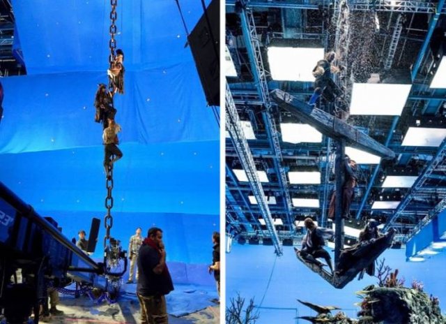 Behind The Scenes Of Popular Movies (21 pics) Behind The Scenes Of Popular Movies (21 pics)